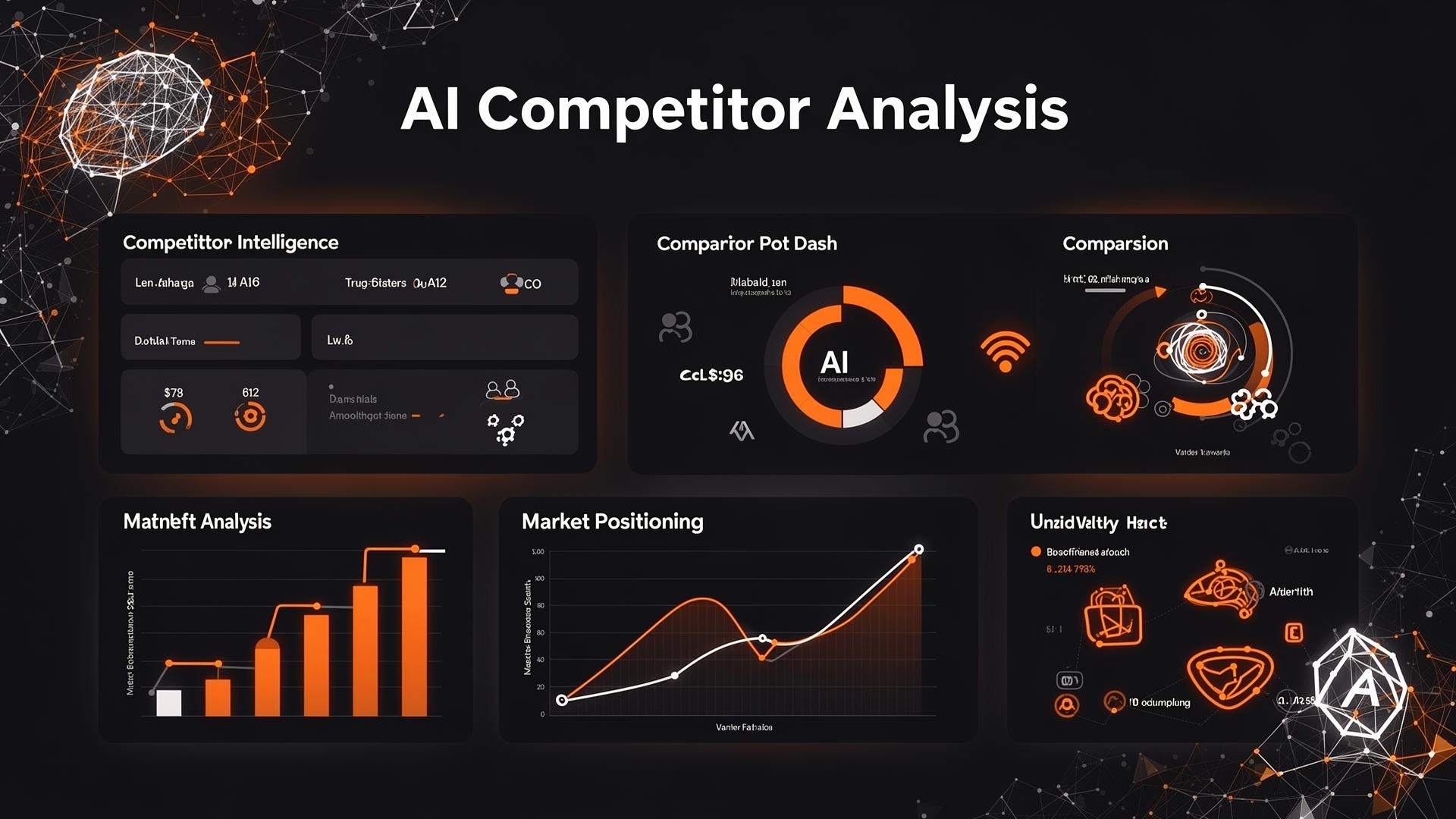 AI Competitor Analysis - Competitive intelligence dashboard visualization