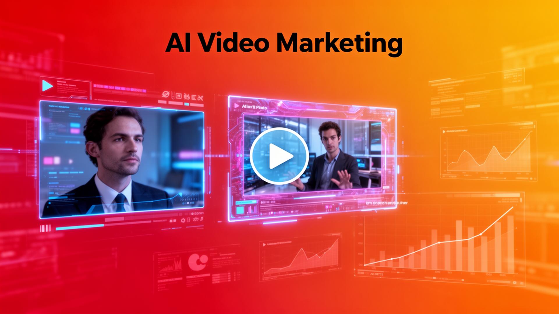 AI Video Marketing - Video production and optimization visualization