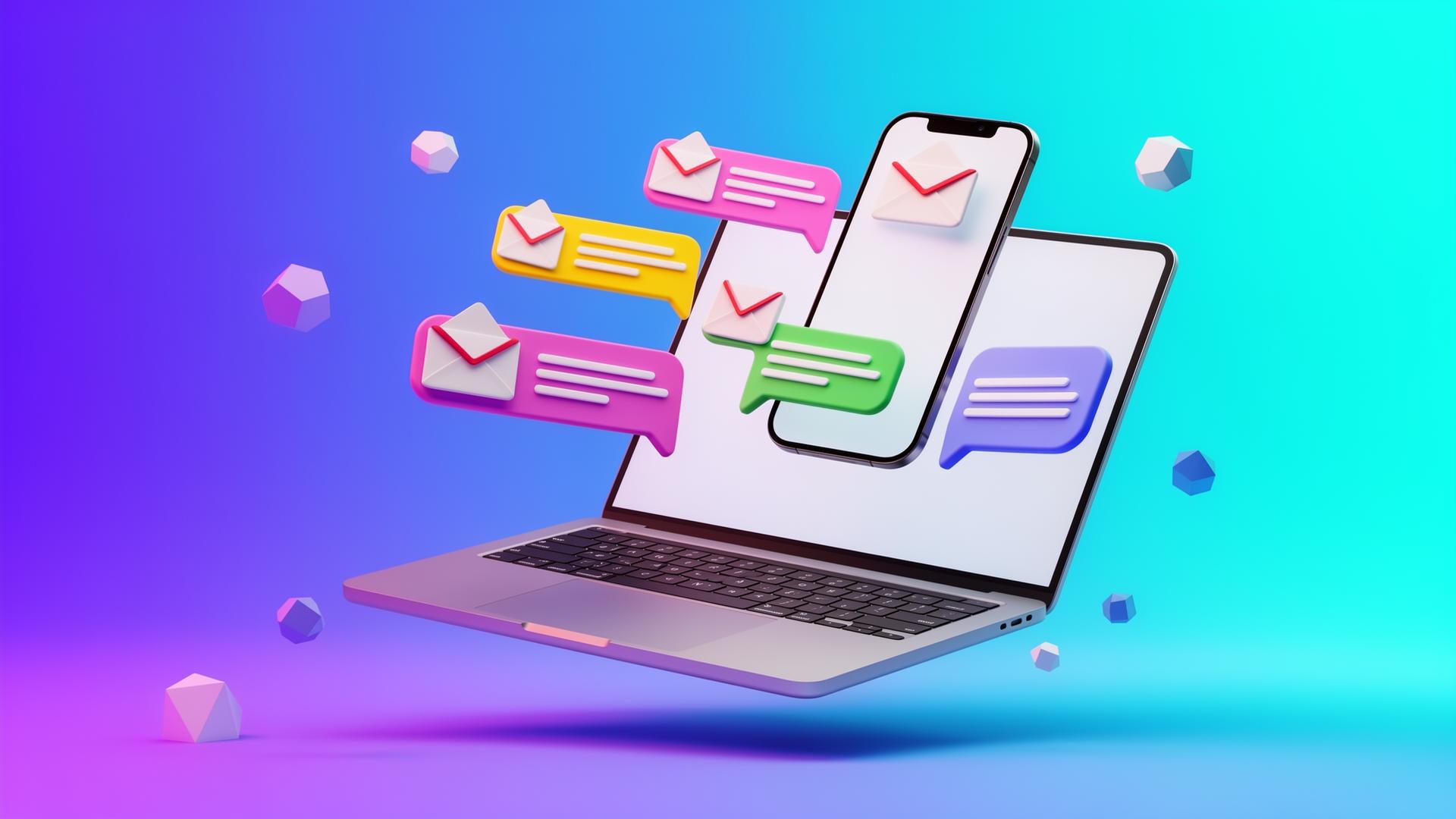 AI Email & SMS Marketing Playbook - Email automation and personalized messaging visualization